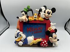 VINTAGE DISNEY 3D PICTURE FRAME MICKEY & FRIENDS 4x6 PHOTO  picture