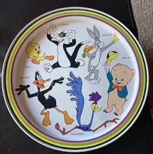 Vintage 1974 Looney Tunes Tin Platter Plate Tray Warner Bros 11.5” Diameter #5 picture