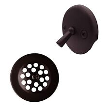 Beehive Grid Tub Trim Grate with Trip Lever Faceplate, Oil Rubbed Bronze, D92-12 picture
