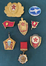 Lot 8 Russian CCCP Medal Pin lot Military German Lenin Soviet Uniform Hat Clip picture
