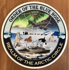 ORDER OF THE BLUE NOSE / REALM OF THE ARCTIC CIRCLE STICKER NAVY PATROL SQUADRON picture