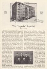 1912 Imperial Hotel Portland OR Print Article – Metschan & Exterior View Pix picture