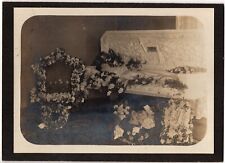 CIRCA 1890s MOUNTED PHOTO POST MORTEM LADY IN CASKET FUNERAL MEMORIAL PHOTOGRAPH picture