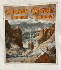 Vintage 20s 30s Colorado Summer Map Travel Booklet Brochure Advertising picture