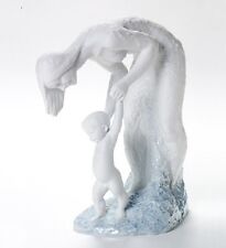 Huge Retired Lladro Ladro Figurine Step By Step Mother Child 8328 New picture