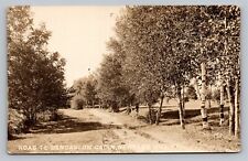 RPPC Road to Bencasson Cabin Newfane Hill Vermont Vintage Unused Photo Postcard picture