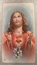 Vintage Catholic Holy Card - Sacred Heart Of Jesus picture