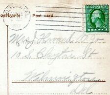Milford Delaware Postmark Postcard to Wilmington Howard Argo Cover 1912 JR picture