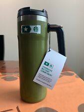 ⭐STARBUCKS Stanley Tumbler Military Commitment Double Wall Hammered Steel 20 oz⭐ picture