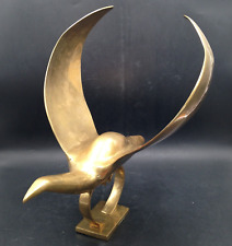 Dolbi Cashier Modernist Brass Bird in Flight Sculpture 15