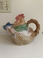 Vintage 1987 Fitz And Floyd Hen With A Teapot Ceramic Teapot picture