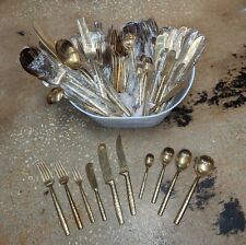 Thai Home Industries 97-Piece Brass Colored Flatware Set picture