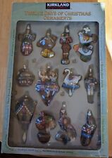Costco Kirkland Signature Retired 12 Days Christmas Ornaments Complete Set NEW picture