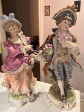 Antique French Porcelain Couple Figurines, 14