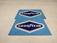 Vintage Goodyear Tire Rack Stand Display Sign Topper Set No Frame picture