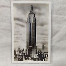 RARE Antique 1942 Travel Postcard Empire State Building New York City - Posted picture