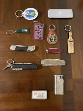 Men’s Junk Drawer Mixed Lot  Utility Knives & Keychains Misc 12 Items picture