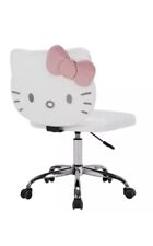 NEW IN BOX Hello Kitty Impressions Vanity Adjustable Swivel Vanity Chair White picture