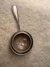 Vintage 1920s Sheffield Silver Plate Tea Strainer Made in England 6
