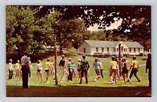 Clymer NY-New York, Camp Findley, Bible Camp, Volleyball Vintage Postcard picture