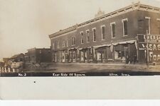 Afton Iowa Real Photo Postcard East Side of Square ,  Early 1900's Emerson  RPPC picture