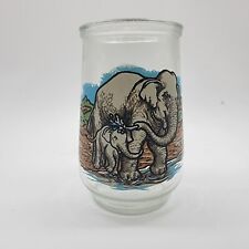 Welch's WWF Endangered Animal Species - #9 Asian Elephant Jelly Glass Jar Cup picture
