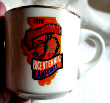 Vtg Boy Scout Mug Coffee Cup BSA 1975 Youth on the Prairie Bicentennial Camporee picture