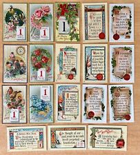 Lot of 18 Antique New Year Postcards ALL RAPHAEL TUCK Florentine BIRDS Flowers picture