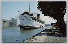 Transportation~SS Assiniboia @ Port McNicoll Ontario~Vintage Postcard picture