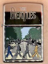 Vintage 1997 The Beatles Abbey Road High Polish Chrome Zippo Lighter picture