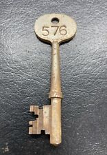 Antique Skelton Key Hotel Room Key #576 Russwin 3-1/8” picture
