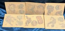 👀 Vintage 1980 Marvel Rub-A-Tattoo Sheets By Donruss Six (6) 👀 picture