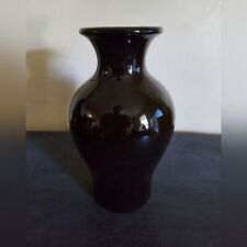 West Germany Vintage Black Ceramic Scheurich Keramik MCM Vase 299-22 picture