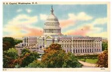 POSTCARD VTG US Capitol Washington DC Linen  picture