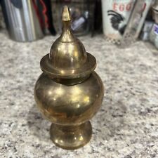 Antique Brass Urn with Lid Made in India picture