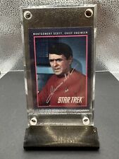 Star Trek Montgomery Scott  1991 Trading Card #103 - Signed by James Doohan picture