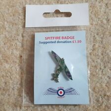 RAFA Wings Appeal Spitfire pin badge tie tac New on Card picture