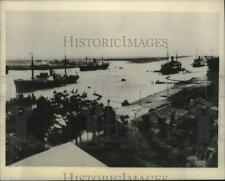 1940 Press Photo Ships in the Suez Canal near Port Said - mjc28895 picture