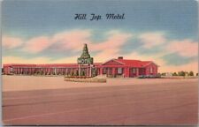 EL PASO, Texas Postcard HILL TOP MOTEL Highway 62 / 180 Roadside Linen c1950s picture