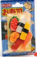 Japanese Iwako Sushi Party Take Apart Eraser Set #1082 S-1841 picture