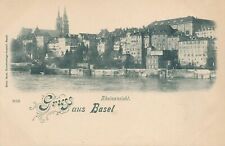 BASEL - Rheinansicht Gruss Aus Basel Rhine View - Switzerland - udb (pre 1908) picture