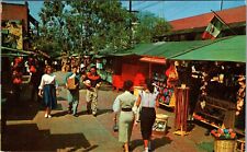 Postcard Olivera Street  Taco Stands Night Clubs Gift Shops Los Angeles Ca [co] picture