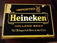Vintage Heineken Beer Lighted Sign (working) 11.5x8.75”, See Pictures picture