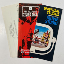 Vintage Los Angeles, CA TV & Movie Studio Tour Brochures CBS Universal & NBC picture