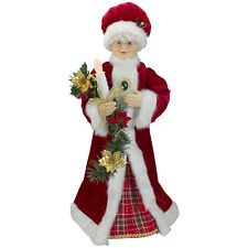 Northlight 24-Inch Animated Mrs. Claus Lighted Candle Musical Christmas Figure picture