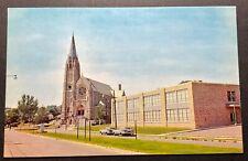 New Britain Connecticut CT Postcard Holy Cross Church and School picture