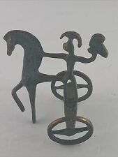 -Frederick Weinberg Style Brass Etruscan Horse With Chariot Athena picture