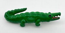 Vintage Green Enamel Alligator Pin 2