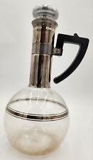 Vintage Inland Tea Coffee Carafe Teapot Hand Blown Heat Proof Glass with Stopper picture