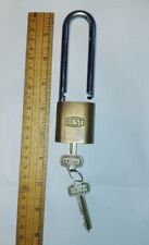 Antique Vintage Brass BEST Padlock With 2 Original BC 40 Keys Nice Condition picture
